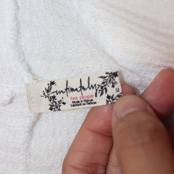 Free People White long sleeve Top Women Size XS - Picture 6 of 10